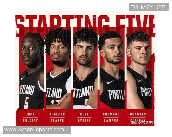 开拓者官方发布海报庆祝阿夫迪亚卡马拉霍勒迪入选ESPN前100球员